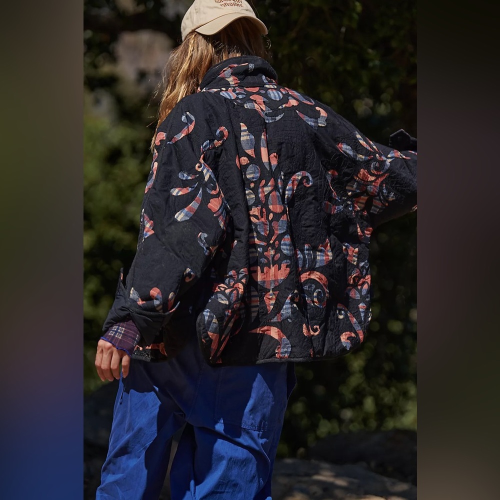 Free People Movement Pippa Reverse Applique Puffer NWOT Size XL
